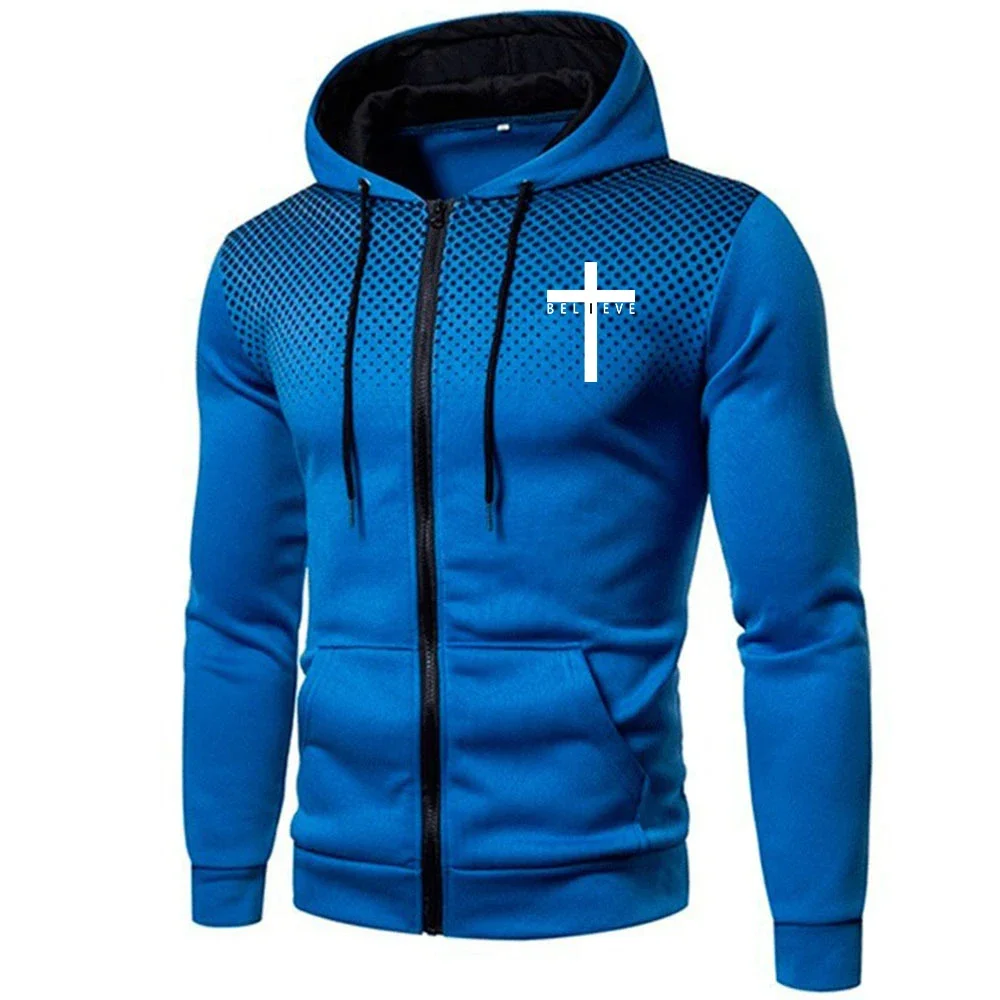 Männlich Outdoor Motorrad Reiten Mit Kapuze Jacken Jesus Kreuz männer Zipper Hoodie Herbst Winter Täglich Casual Sportliche Jogging Mäntel