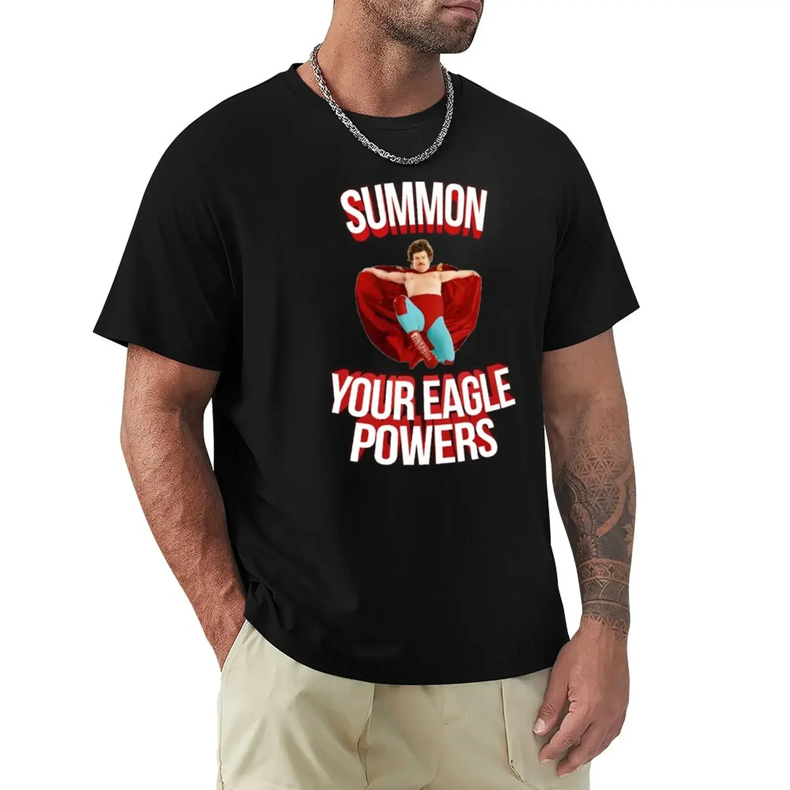 Summon Your Eagle Powers Nacho Libre T-Shirt street wear graphic shirts designer t shirt men