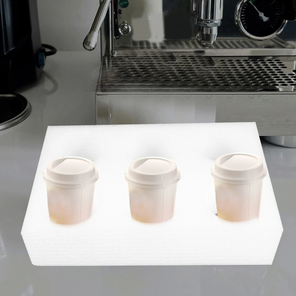 

2Pcs Cup Holder Drink Carrier Tray Beverage Accessory Takeout Coffee Packing Foam Stable Slot Prevent Leakage