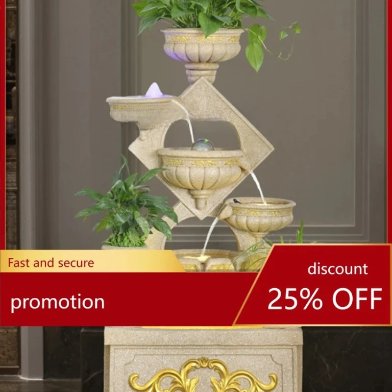 Make a Fortune as Endless as Flowing Water Decoration Lucky Fengshui Ball Fountain Fish Pond Waterscape Decoration