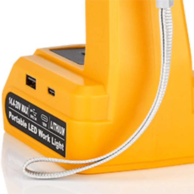 A67P-Wireless LED Work Light For  14.4-20V Li- Battery Floodlight Spotlight Outdoor Lighting Flashlight