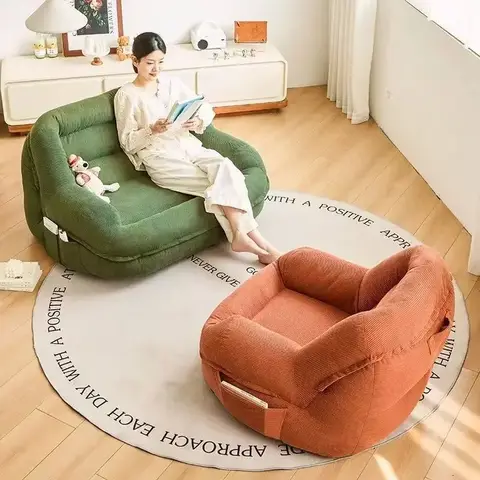 거실 용 휴대용 게으른 소파 편안한 싱글 소파 다다미 라운지 의자 편안한 현대 홈 가구 게으른 소파