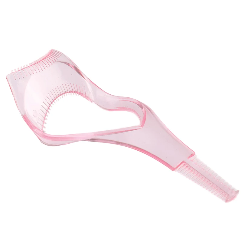 1 Pc 3 In1 Random Color Makeup Mascara Shield Guard Mascara Applicator Comb Eyelash Curling Eye Makeup Stencils For Tidy Makeup
