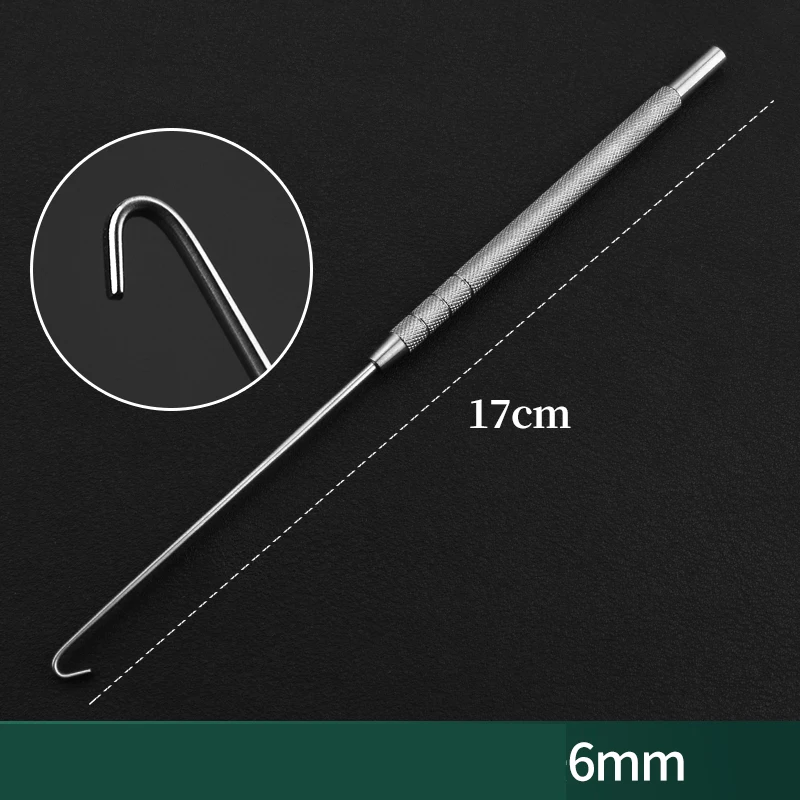 

Pet sterilization hook and cross toothed sterilization forceps