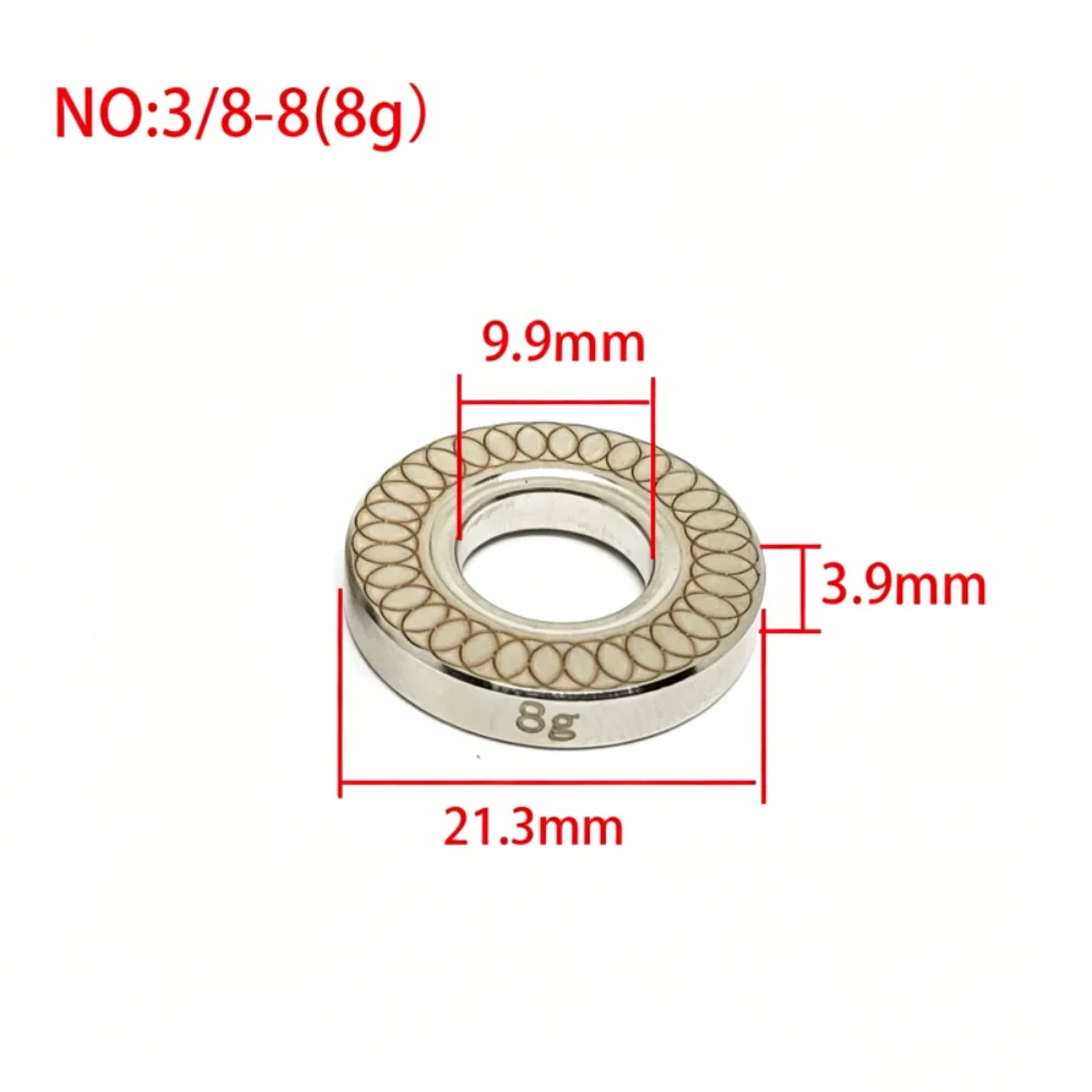 

Stainless Steel Billiard Stick Weight Ring Front And Rear 8g/10g/13g Pool Cues Balance Rings Silver Exquisite
