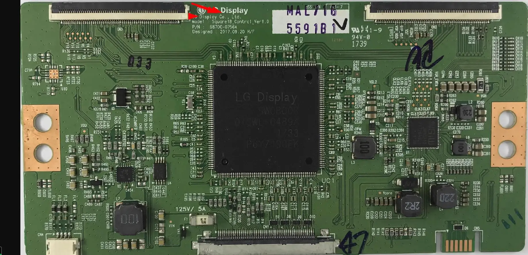 6870C-0756A 4K Board Logic board for FOR 43 49 55 65 INCH    T-CON connect board