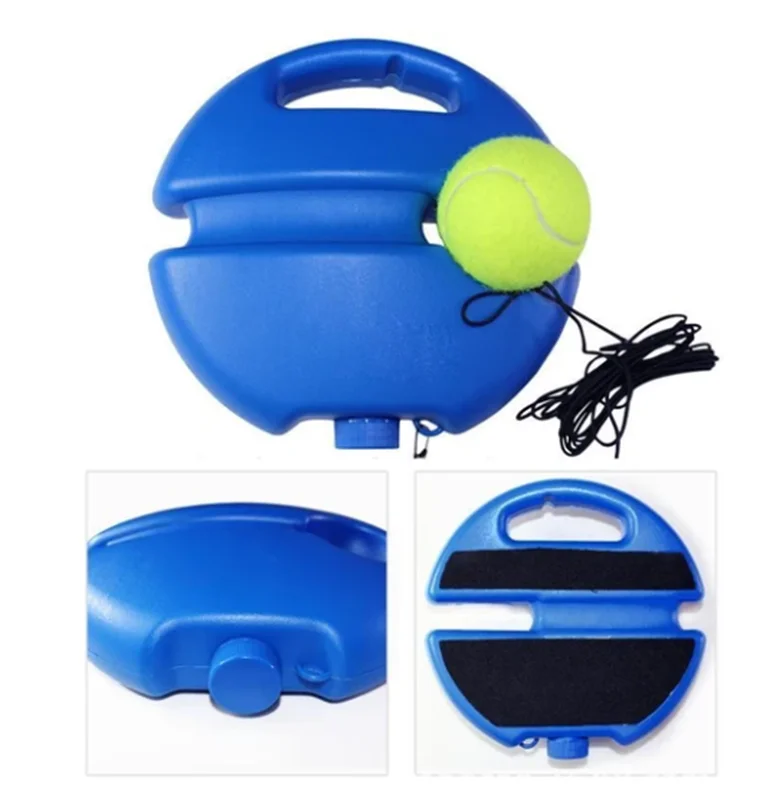 Rebound Balls and Elastic Rope Base, Perfeito para Treinamento de Tênis Indoor e Outdoor, Melhore suas habilidades de tênis em qualquer lugar