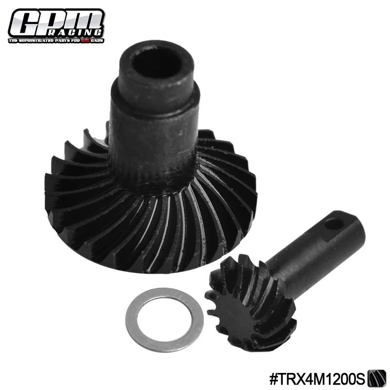 GPM هاردن الصلب الأمامي/الخلفي مجموعة تروس مخروطية 12T/24T ل TRAXXAS 1/18 TRX-4M K10