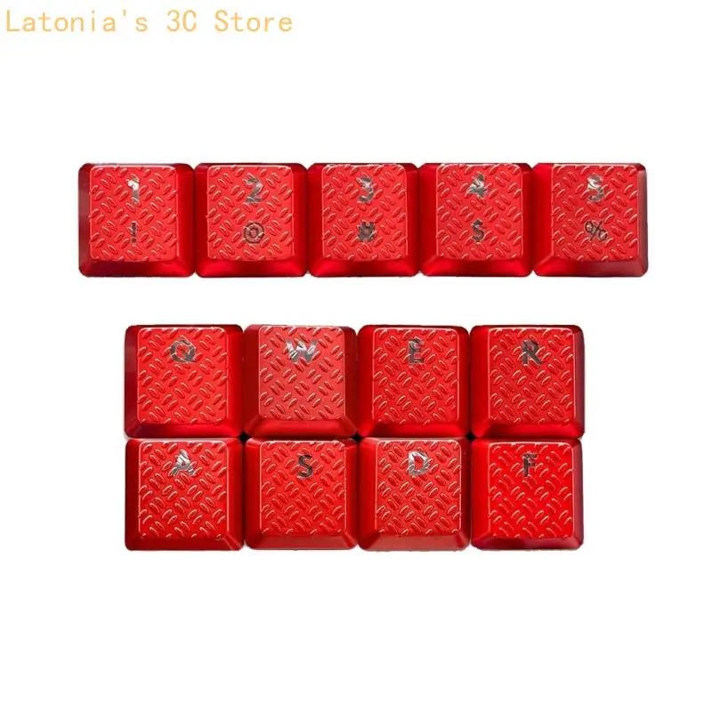 13Pcs Keycap Carbon Fiber Texture Rutschfeste Abdeckung für G915/G813/G815/G913 TKL X3UB – Detail 5