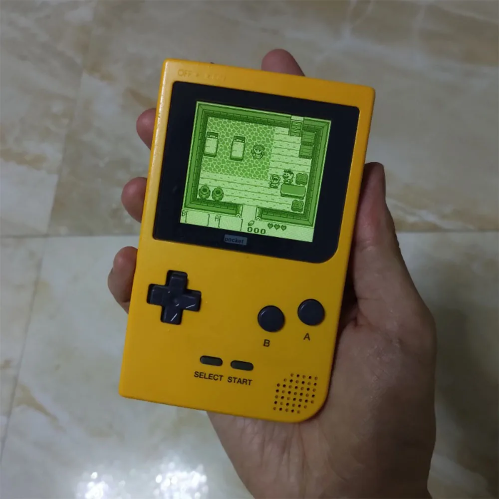 Full Screen IPS LCD Kits With Pre-Cut Shell For GBP LCD IPS Backlight Screen For GAMEBOY POCKET With 36-Colors Background Light