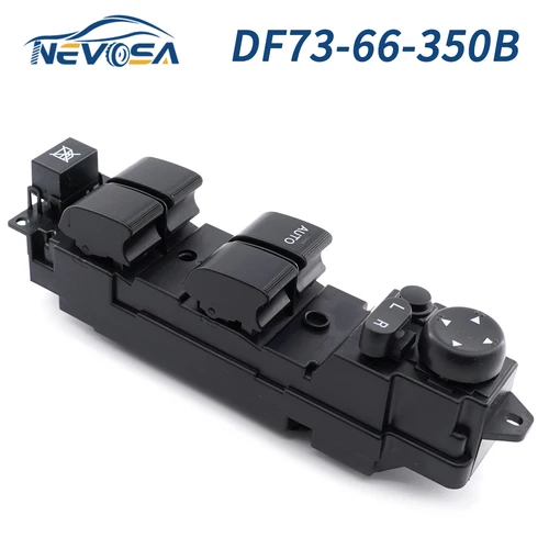 NEVOSA DF73-66-350B elevador de vidrio del interruptor principal de la ventana de la puerta del conductor delantero izquierdo para Mazda 2 M2 2007-2013 DF 7366350 B B B