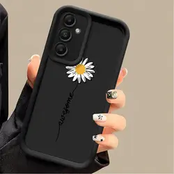 Phone case for Samsung Galaxy A55 A52 A33 cases A24 A15 A12 A23 A22 5G A54 A52s A53 A14 funda Cover Fashion Cute Daisy Flowers