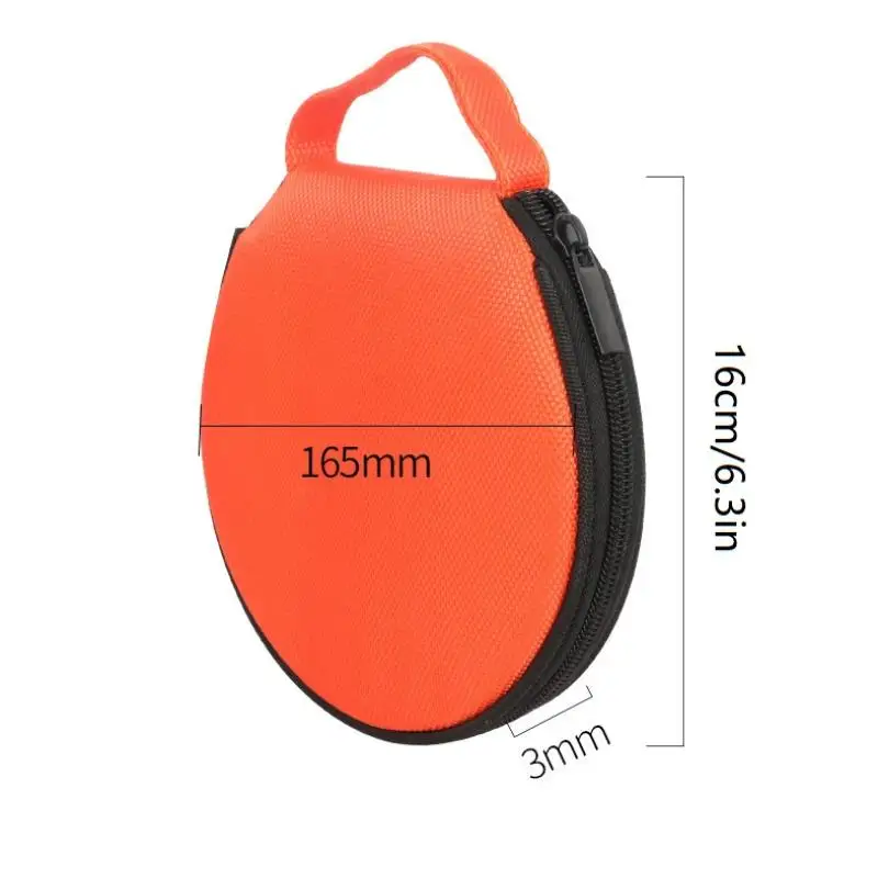 （Summer4）Portable CD DVD Storage Case 20 Capacity Dual Use Oxford Cloth Round Holder With Zipper For Home Car - view 6