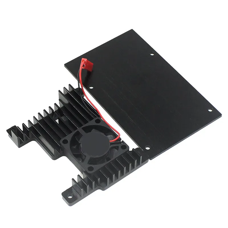 Orange Pi 3B Cooling Fan Case Orange Pi 3B Aluminum Heatsink Protective Shell with Fan