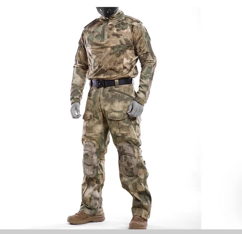 Male military enthusiasts outdoor clothing training tactical wetsuit set