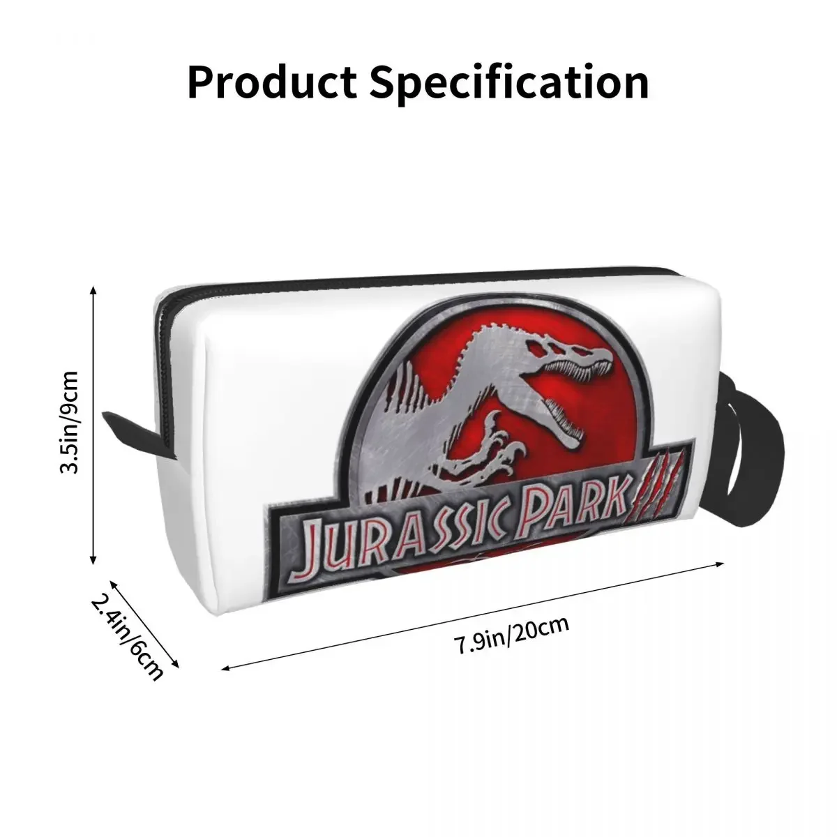 Dinosaur Jurassic Park Pencil Cases Large Capacity Pen Bags Pen Box Pencil Pouch For Boys Girls Students Stationery Makeup Bag