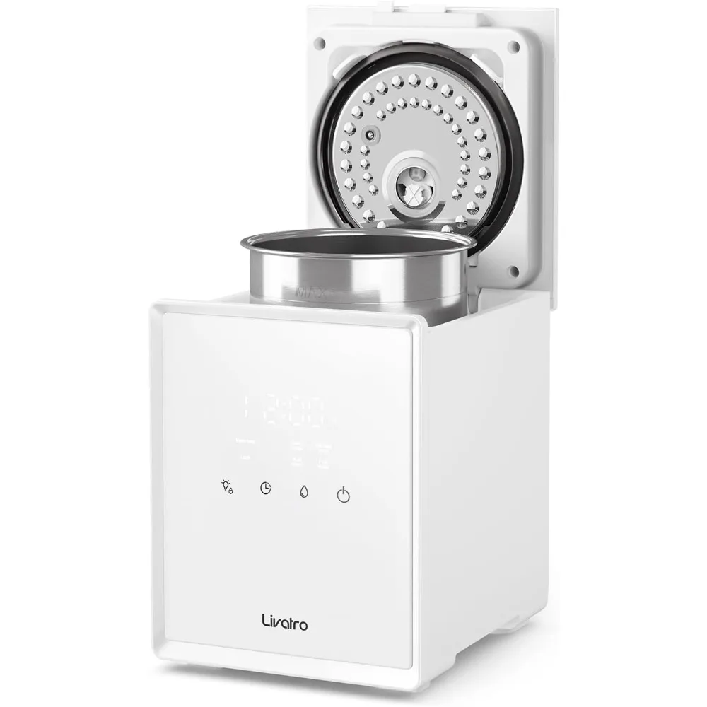 

3L Stainless Steel Warm Mist Humidifier with Easy Clean and Warm Steam Function, Healthy Air Mist Humidifiers for Bedroom Living