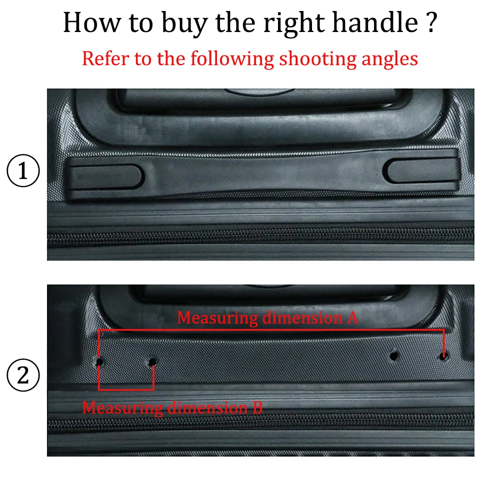 B122 Luggage Handles Parts Maintenance Tool Case Password Suitcase Replacement Universal Handle Easy Installation Grip Repair