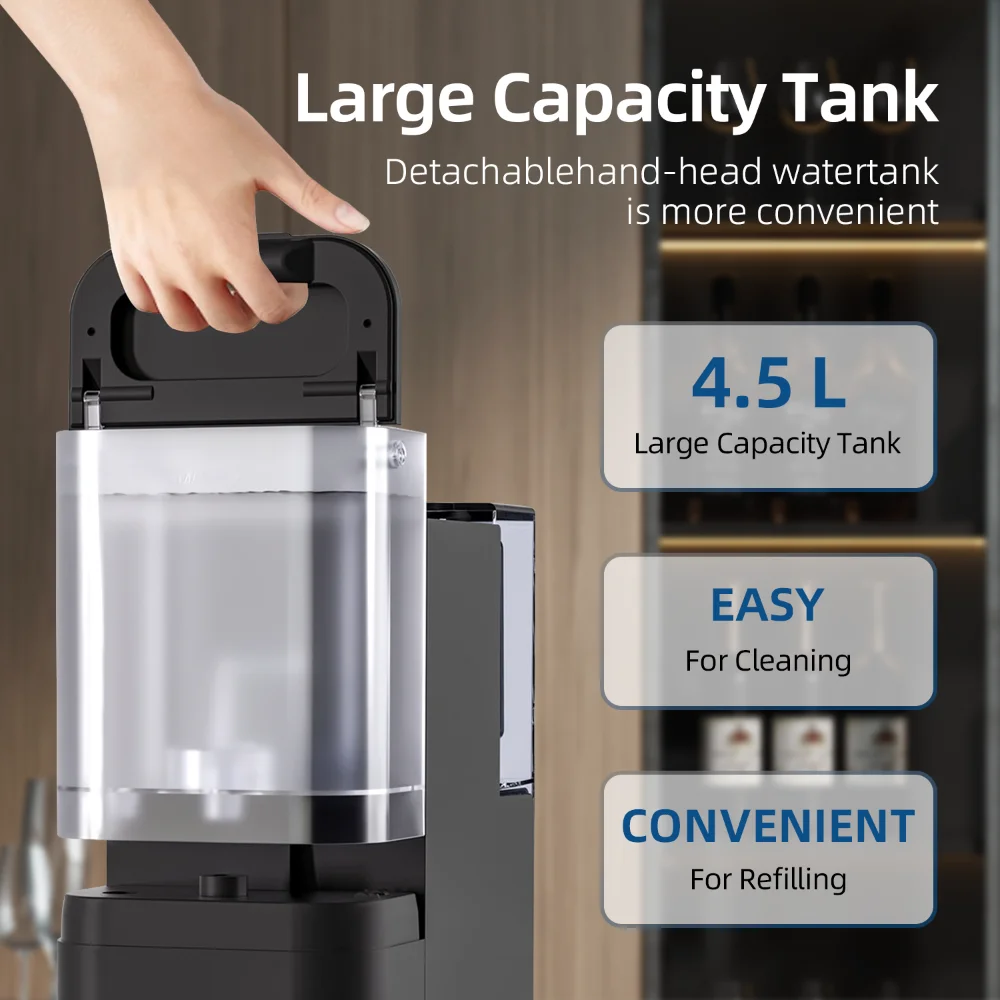 NSF CE Certified Desktop Electric 8Stage Manual Water Filter Dispenser Countertop RO Purifier  with Heating view 6