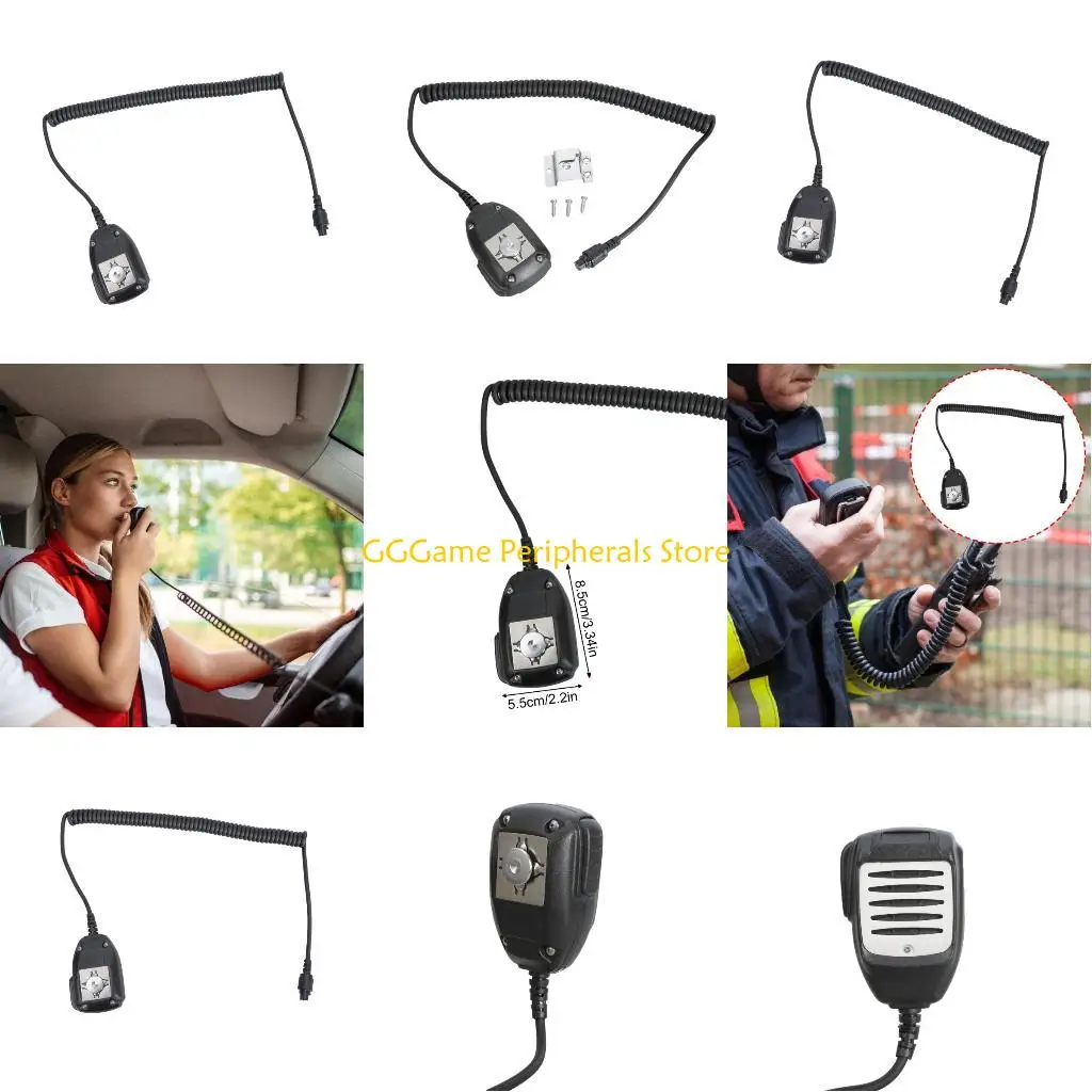 

U55B Noise Canceling Speaker Microphone With Abrasion Resistant Wiring Efficient Communication For Hytera MD610 MD620 Radios