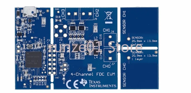 FDC2214EVM Capacitive Sensing FDC2214 Two capacitive sensor evaluation modules original