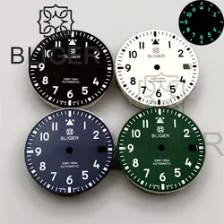 BLIGER 29mm Black White Blue Green Watch Dial Luminous Dial Fit NH35 ETA 2836 Miyota 8215 Mingzhu DG2813 3804 Seagull 1612 Movet