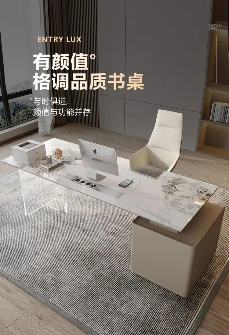 

Modern Acrylic Office Desks County Float Design Household Study Computer Office Desks Bureau Meuble Working Equipment QF50OD