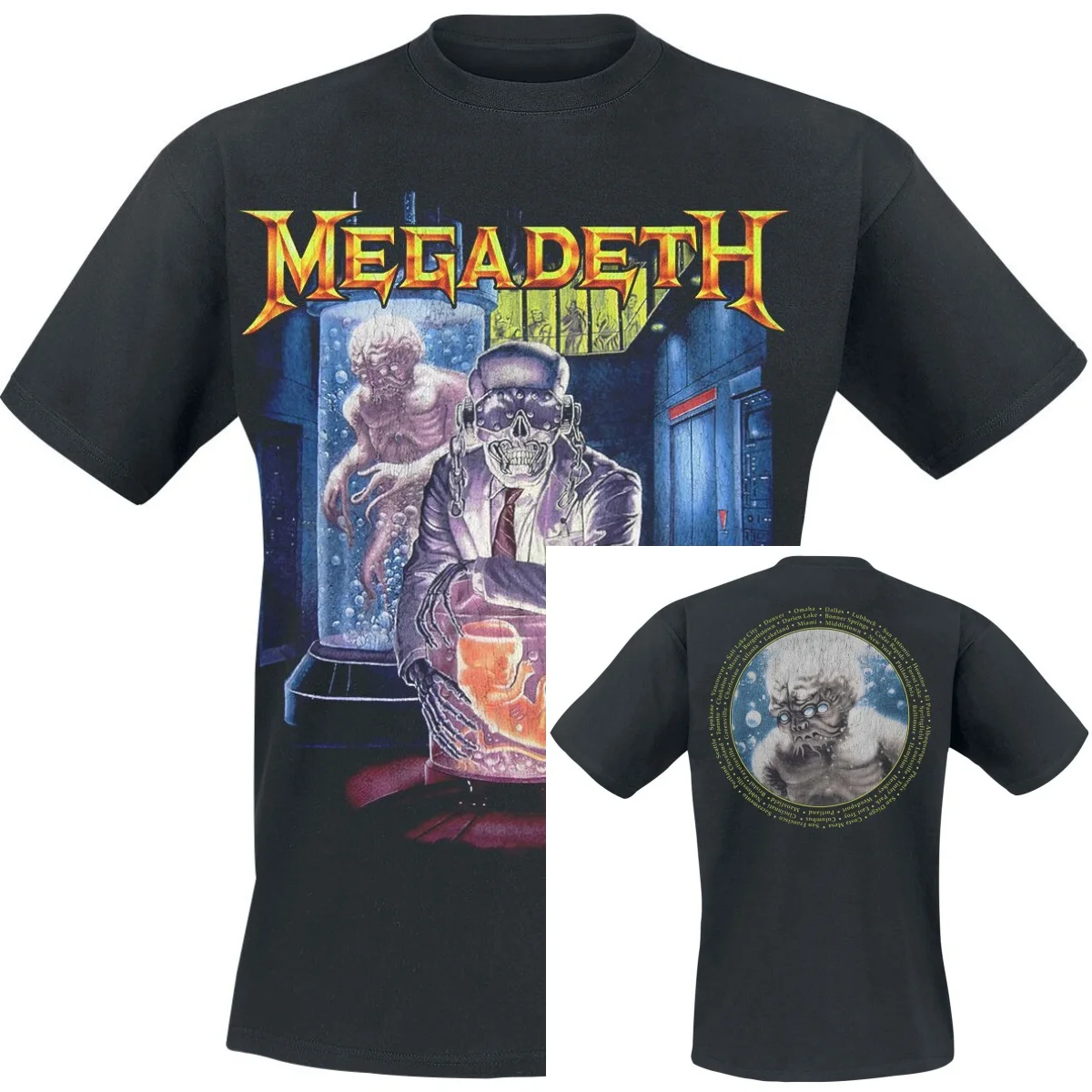 Top-Sommer-Megadeth-Grafik-Baumwoll-Band-T-Shirt, Unisex, Sommer-Kurzarm, Modemarke, Luxus, lässig, Vintage-T-Shirts – Detail 4