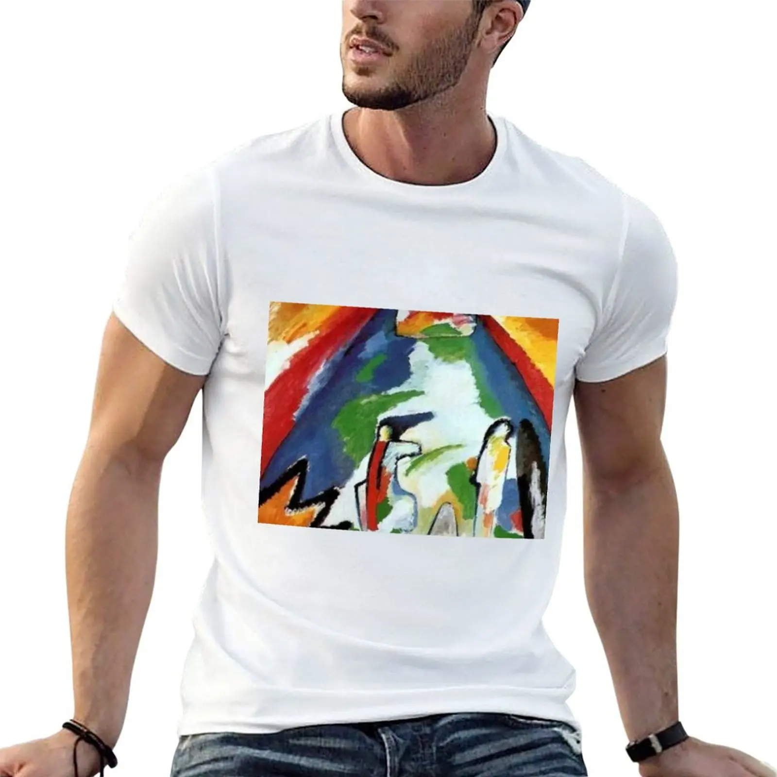 

A mountain art of wassily kandinsky famous painting & classic poster T-Shirt man t shirt designer T-Shirt