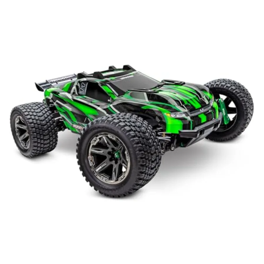 

1/10 RTR 4x4 Ultimate VXL Green Rustler 4x4 Off-Road Truck with High-Performance Materials and Durable Design