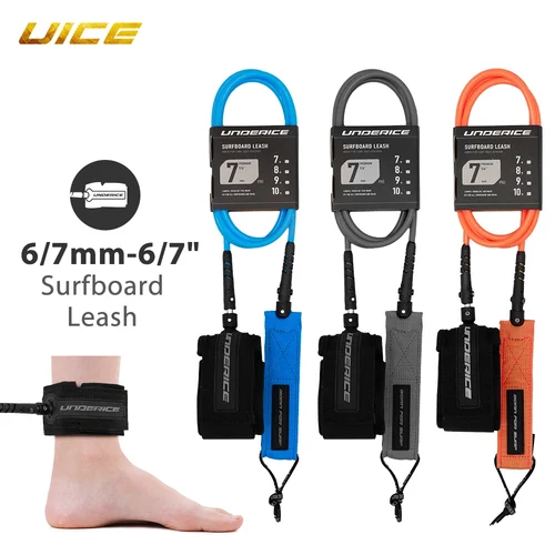 Imagen 1 del producto Tabla de SUP, correa de Surf de 6/7 pies, cuerda para tabla de Surf, correa para tabla de Surf, tabla de Paddle inflable de acero inoxidable TPU, cuerda para pie Longboard