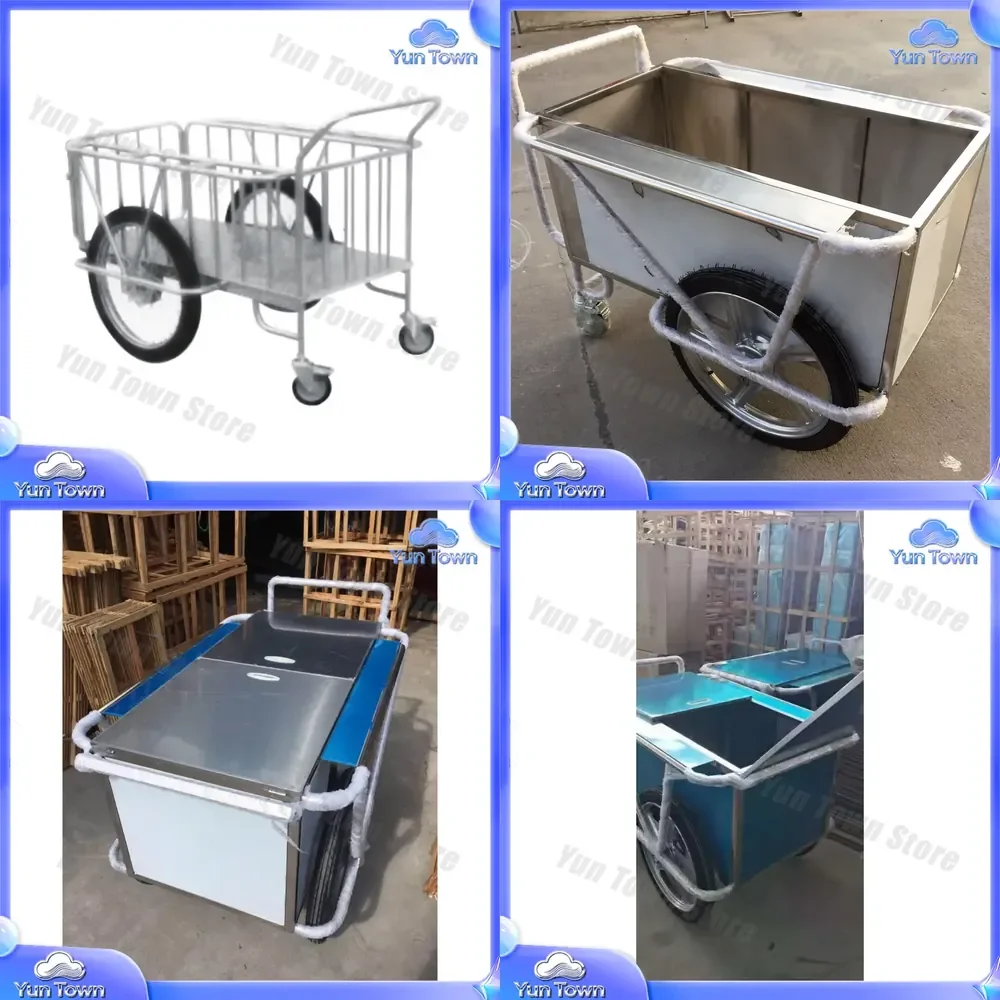 Stainless Steel Quilt Clothing Truck for Hospital Medical Use Thickened Delivery Cart for Patient Linen Transport Garbage