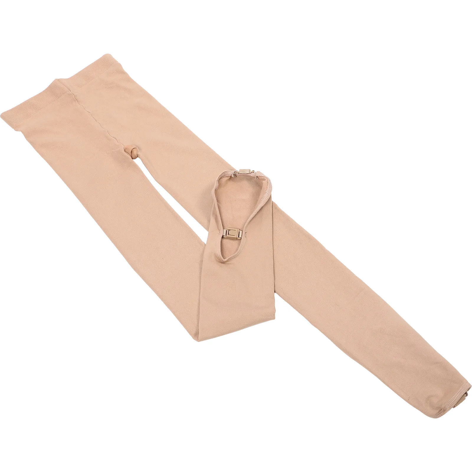 

Warm Thick Skating Pantyhose Women's Elastic Chinlon Tights with Bottom Buckles for Ice Skating Skiing Outdoor Winter Activities