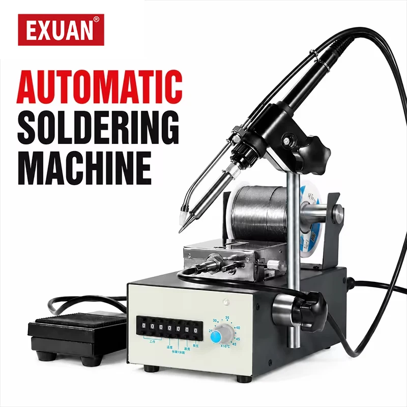 Semi-Automatic Soldering Machine Foot Pedal Auto Tin Feeding Soldering Station for PCB Electronic Welding