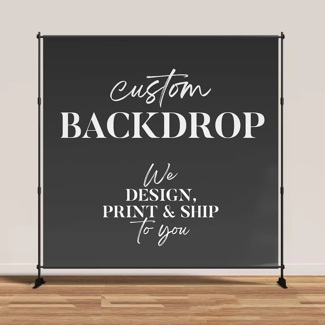 Custom Backdrop Banner, Complete Custom Design, Birthday Party Banner, Event Decor Sign, Photo Booth Backdrop, Background, Step