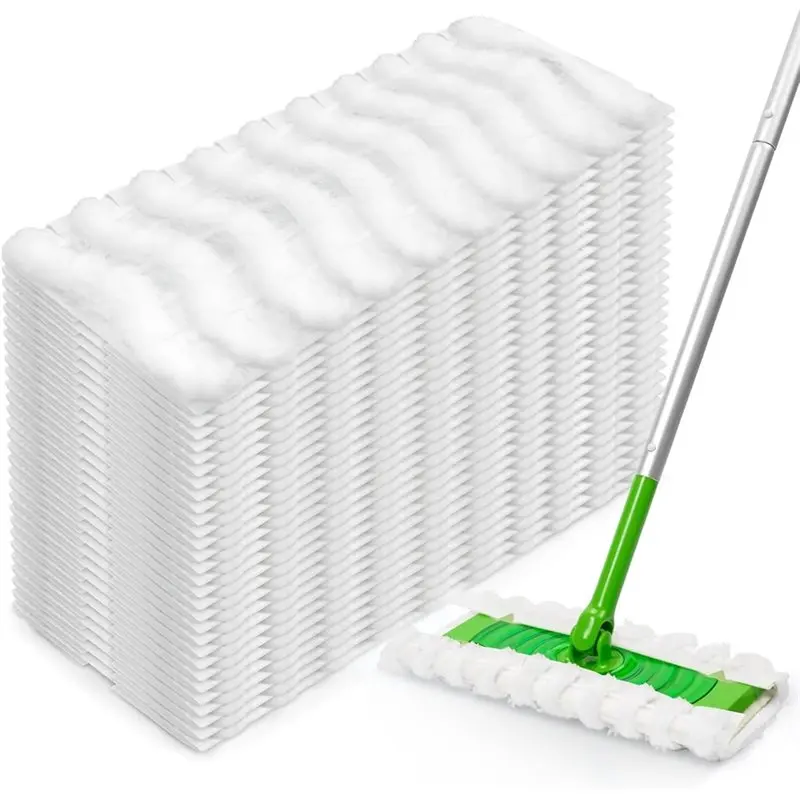 

B17B For Swiffer Sweeper Mop Dry Sweeping Cloths 100Pcs Heavy Duty Microfiber Duster Mop Pad Refills, Captures Dust& Pet Hair