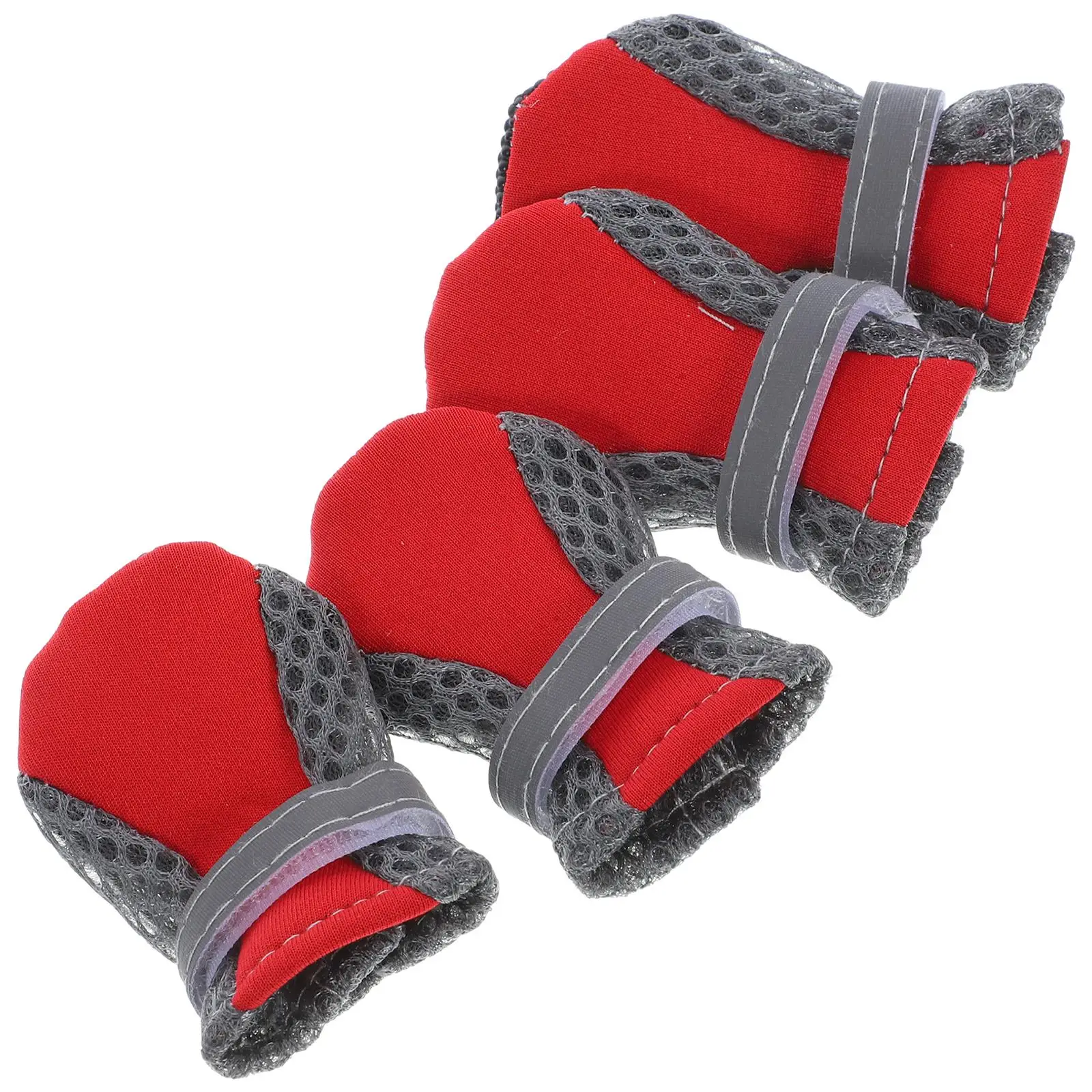 

4 Pcs Puppy Mesh Shoes Outdoor Dog Protective Pet Accessory Cat Breathable Non-slip Convenient