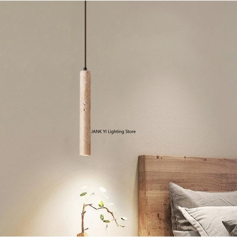 Hot Sales Japanese Style Wabi-sabi Style Bedroom Bedside Chandelier Nordic Style Homestay Cream LED Pendant Light