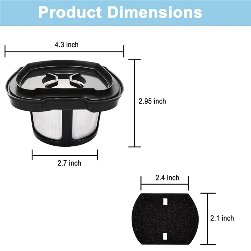 Bissell 2284W、2390A、2390、2389、2579 パーツ 1614212、1614203、1614204-A77G の真空フィルター交換品