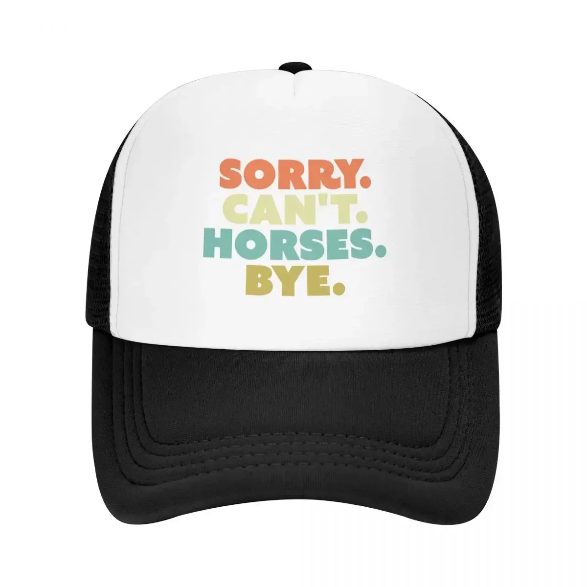 Sorry Can't Horses Bye Baseball Cap western Hat black Luxury Woman Men's