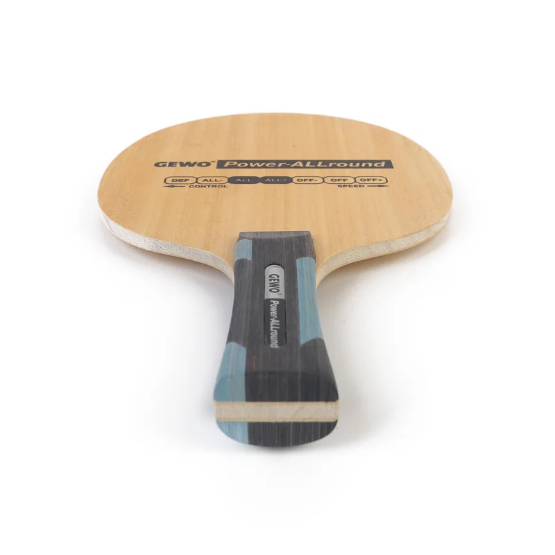 Raqueta de tenis de mesa GEWO POWER ALLROUND Original, 5 capas, Control de madera, paleta de bate de Ping Pong equilibrada