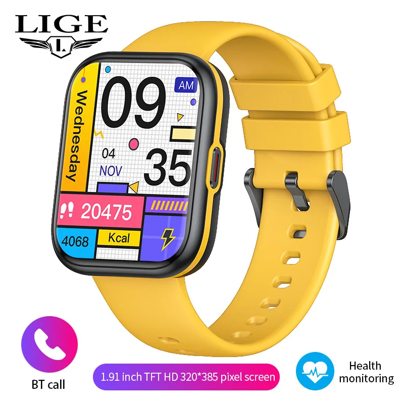

LIGE Smart Watch 2026 Sports Fitness Health Temperature Monitor Bluetooth Call Clearance Sale Waterproof Women Men's Smartwatch