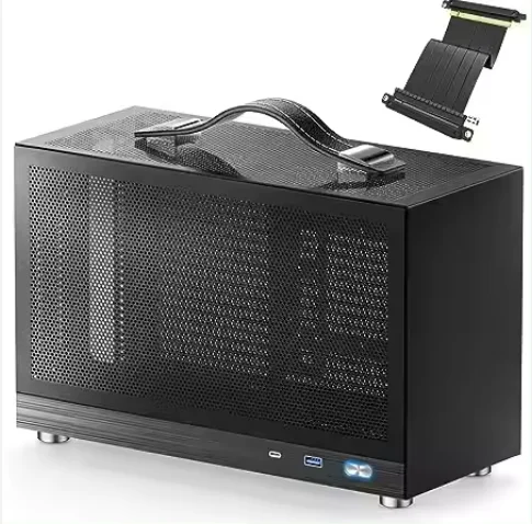 Custom S300 Mid-ITX PC Gaming Case Portable With Front I/O USB 3.0 and Type-C Mini Tower for Desktop Application
