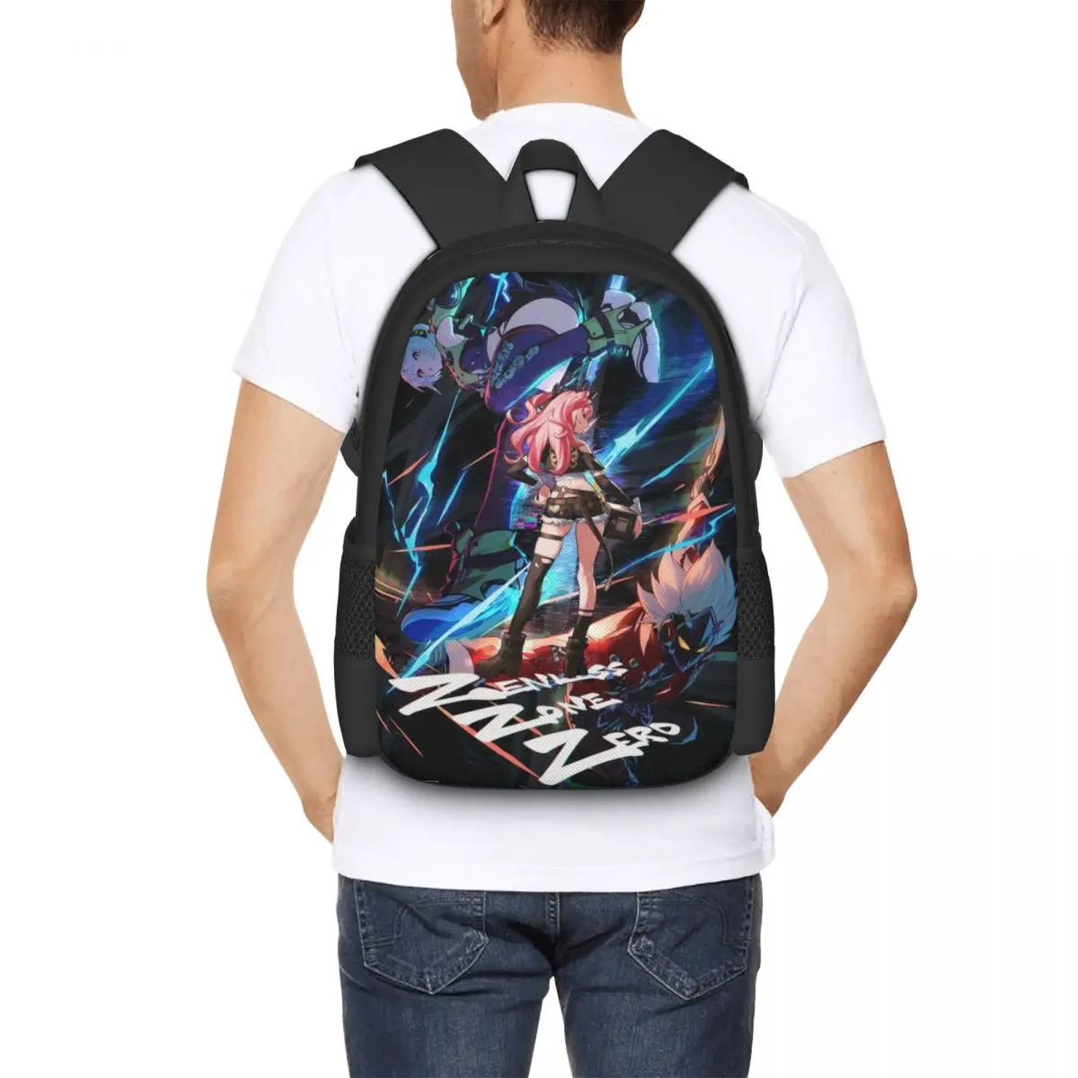 Anime Zenless Zone Zero Travel Laptop Backpack, Business College School Computer Bag Gift for Men & Women