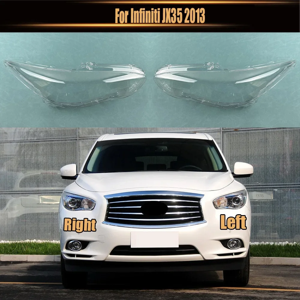 

For Infiniti JX35 2013 Headlights Shell Transparent Lampshdade Headlamp Cover Lamp Shade Plexiglass Replace Original Lens