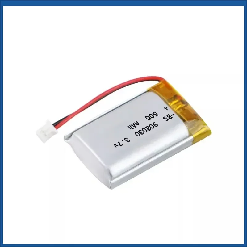 High-Quality 500mAh 902030 3.7V Li-Polymer Battery for Solar Light DVD Tracker Anti-theft Device GPS Lipo Rechargeable Cell