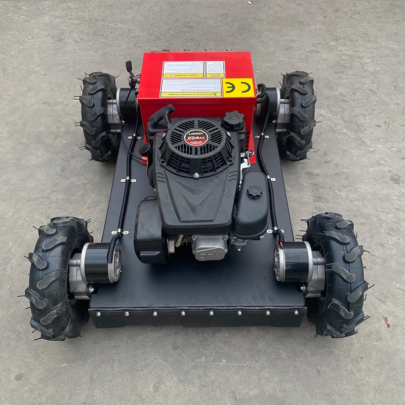 Customized Small Remote-Controlled Tracked Lawn Mower with 60 Degree Climbing, Wasteland Weeding, All Terrain Weeding Machine