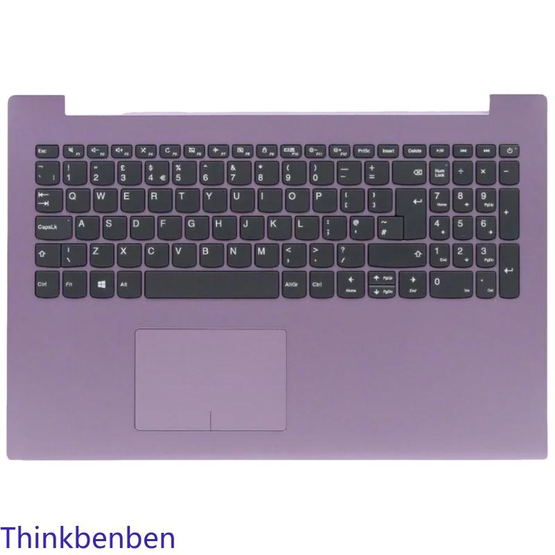 

UK English Keyboard Lilac Upper Case Palmrest Shell Cover For Lenovo Ideapad 330 15 IKB IGM AST ISK Laptop 5CB0R59297