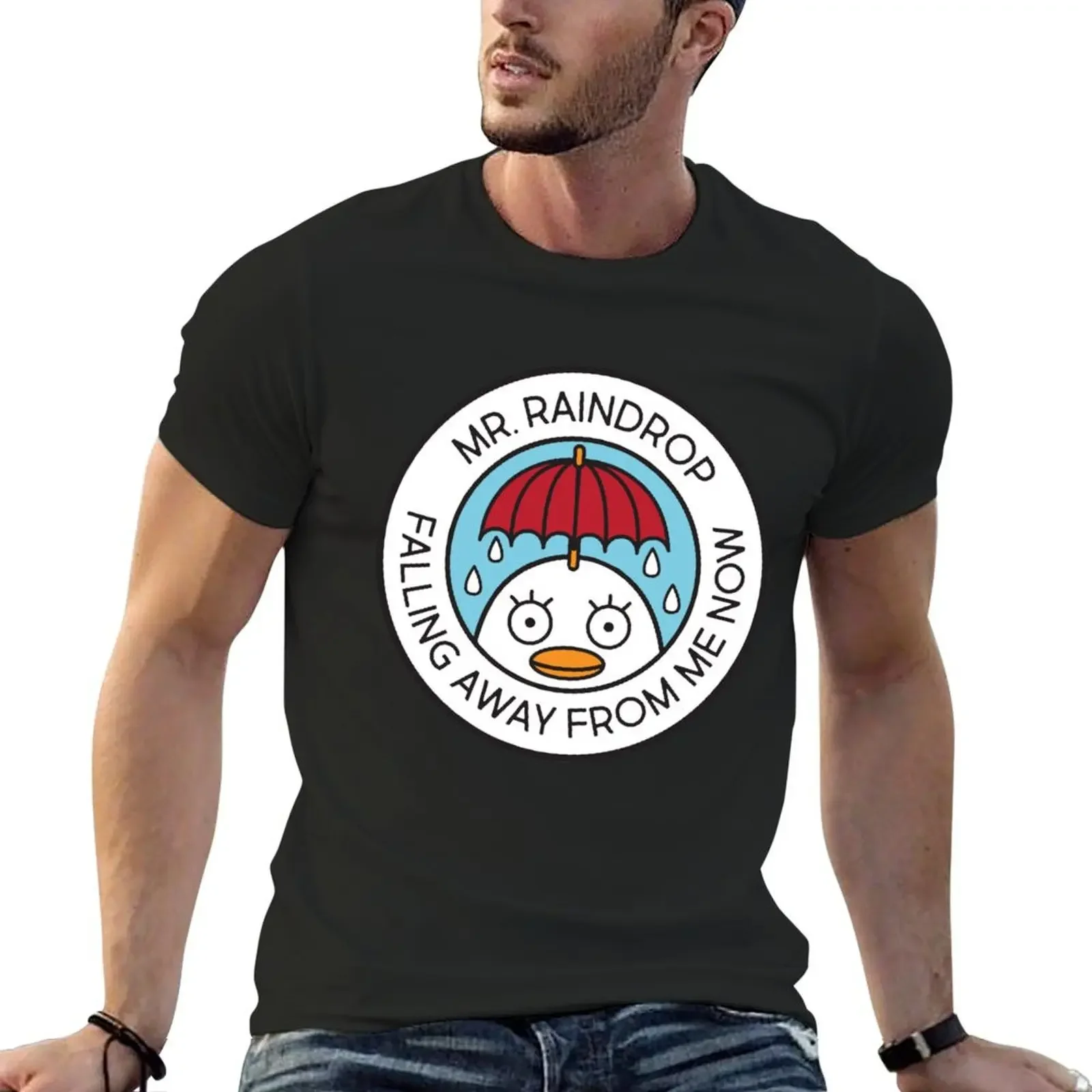 Gintama Manga - Mr. Raindrop Falling Away From Me Now T-Shirt kawaii clothes tees oversizeds anime shirts men