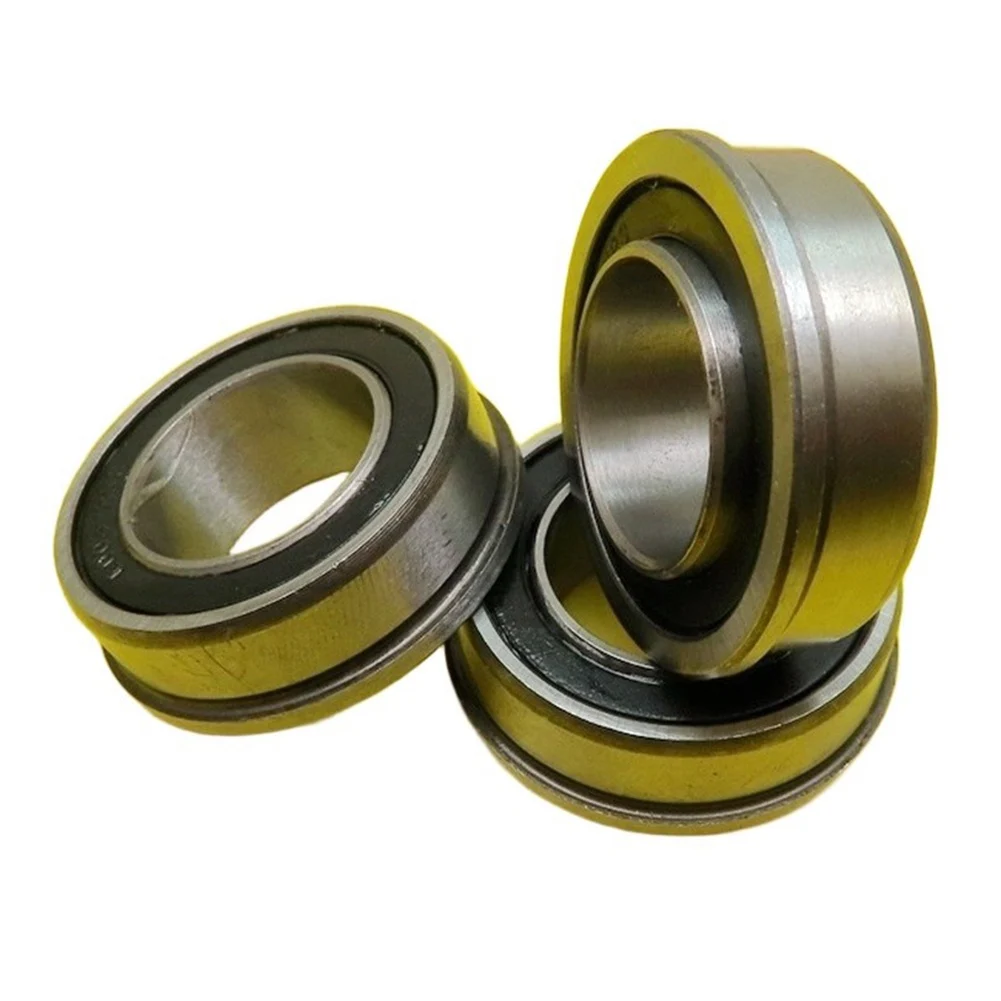 10PCS Flange Mounted Ball Bearing for F6003/20-2RS 20mm x 35mm x 11/12.8mm Bearing Steel for Industrial Automation